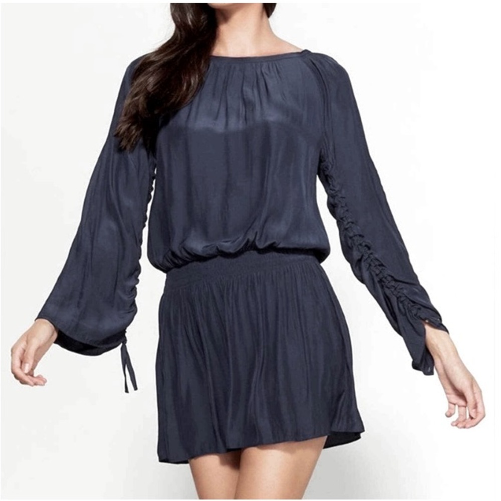 RAMY BROOK - Johanna Round-Neck Mini Dress in Black